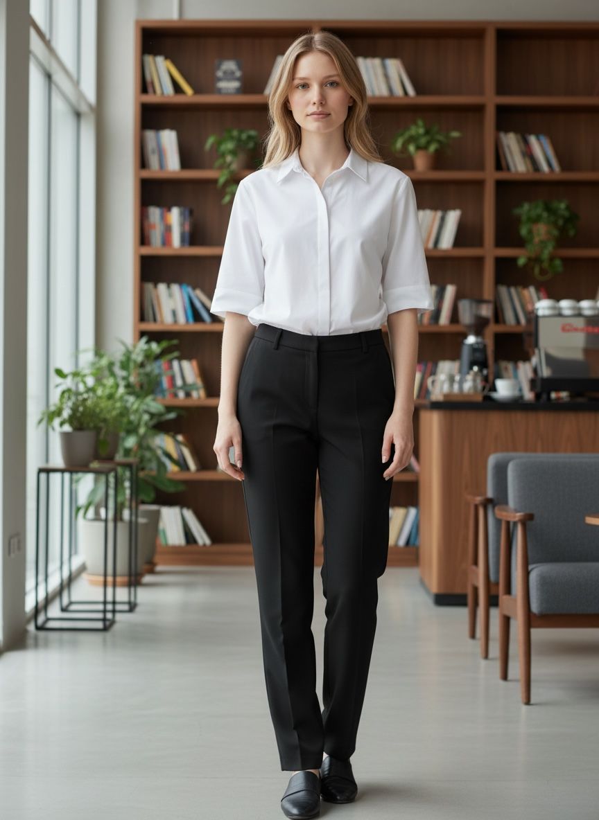 SKYREX WOMEN BLACK FORMAL PANT